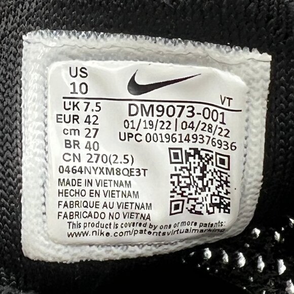 Nike Gray Black Air Max Flyknit Racer Next Sneakers | Size 10 - Picture 2 of 9